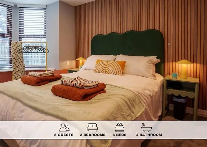 Hideaway - 2 Bed Near Station And Conference Centre Apartman *